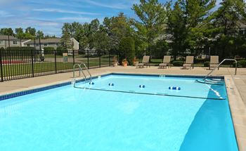 Our apartments showcase a swimming pool